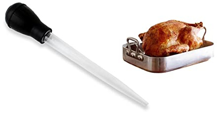 Turkey Baster for Keeping Meat Moist and full Of Flavor BPA Free Food Grade Syringe For Cooking & Basting With Detachable Round Bulb - Ideal For Butter Drippings, Glazes, Roasting Juices