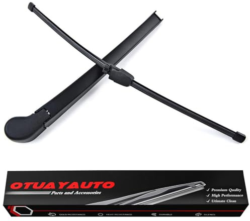 OTUAYAUTO Scheibenwischer Hinten Wischerarm mit Wischerblätter,Länge: 410mm | Heckscheibenwischer Kompatibel mit Skoda Octavia MK2 2004-2013(Typ 1Z3 1Z5); OEM:1Z9955707,7E0955425,1Z9955435,322231034755