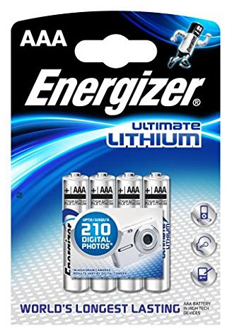 Energizer Ultimate Lithium Lot de 4 piles AAA