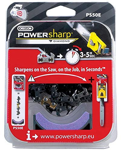 OREGON PS49E 49 Drive Links Powersharp Chainsaw Chain with Sharpening Stone