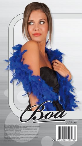 PARTY DISCOUNT Federboa, ca. 180 cm lang, blau PREISHIT