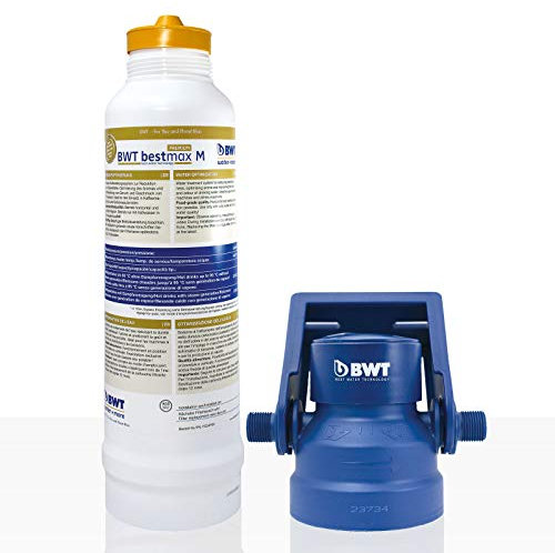 BWT Bestmax Premium Wasserfilter M Installationskit mit Filterkopf - 2050l Kapazität bei 10° Gesamthärte.