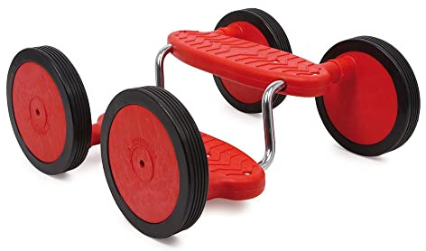 small Foot Pedal-Roller Rotini aus Kunststoff und Metall, schult Motorik und Gleichgewichtssinn, ab 5 Jahren, 4912, Rote
