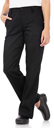 Chef Works Women's Professional Series Chef Pants, Black, Large