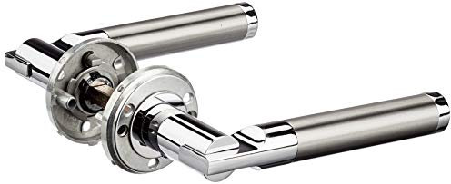 Alpertec 88022300C Solid 6-R Chrom/Edelstahlfarbig satiniert. BB für Zimmertüren Drückergarnitur Türdrücker Türbeschläge Neu