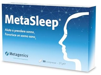 Metagenics MetaSleep - Con Melatonina e Magnesio - 30 Compresse | Fornisce 1 mg di melatonina ed estratti rilassanti per abbreviare i tempi di addormentamento e migliorare il riposo notturno.