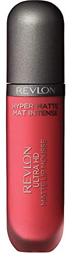 Revlon Ultra HD Lip Mousse Hyper Matte, Longwearing Creamy Liquid Lipstick in Pink, Sunset (810)