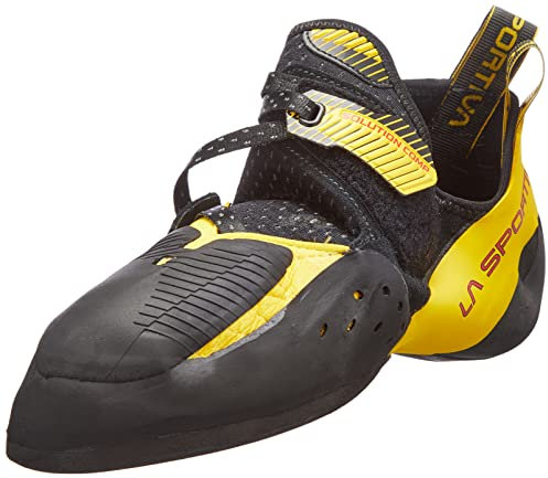 LA SPORTIVA M Solution Comp Gelb-Schwarz - Funktionaler schmaler Herren Kletterschuh, Größe EU 34 - Farbe Black - Yellow