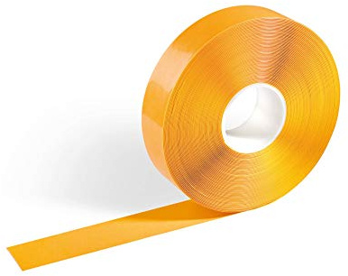 Durable 102104 Nastro da Pavimento Adesivo e Antiscivolo, Giallo Segnale, 30 m x 0.5 mm x 50 mm