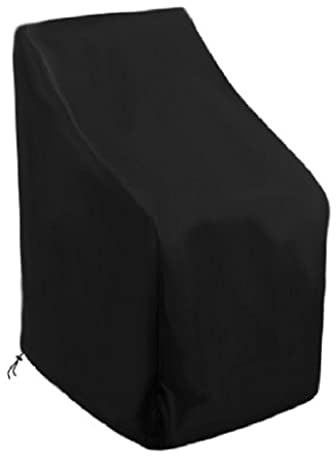 rngcpto Housse de Chaise de Jardin 1 Pcs, Housse de Protection pour Meuble en Tissu Oxford Imperméable avec Corde et Boucle Housse Étanche de Mobilier d'Extérieur Empilable, (1pcs 75x75x120cm)