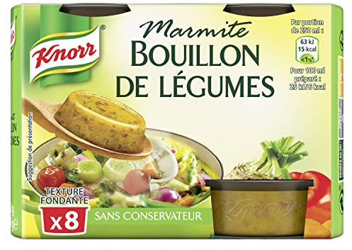 Knorr Gemüsebrühe Kochtopf, ideal für Pfannen und Suppen, geschmacksreich, ohne Farbstoffe, ohne Konservierungsstoffe, 8 Kapseln