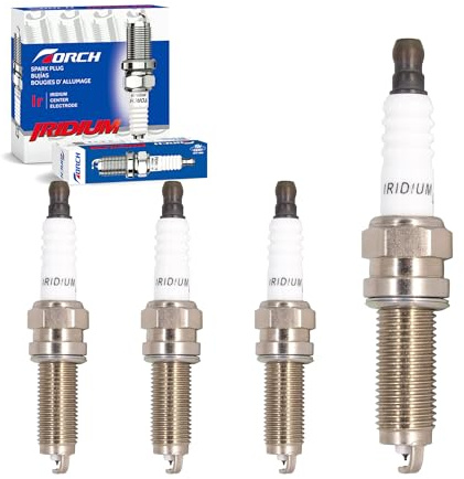 4 PCS TORCH LDK7RBIP-11 Spark Plug Replace for NGK 5787/ILZKR7B-11S, for Denso SXU22HCR11 3461/SXU22HCR11S VXUH22I 2677005530, for Champion 9407/RER8ZWYCB4 9407T04, for Bosch 0242140523, OEM