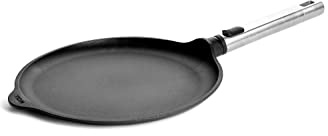 Woll Diamond Logic XR Pro - Padella per crêpes, induttiva, Ø 26 cm, con manico in acciaio inox rimovibile, adatta a tutti i piani cottura, in alluminio pressofuso, rivestimento antiaderente,