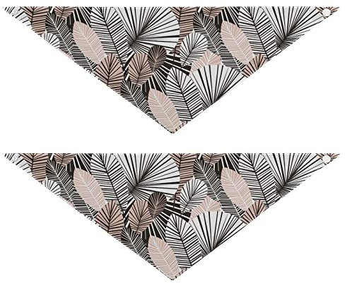 Hundehalstücher für Haustiere, Bandana, Schal, Druckknopf, Dreiecks-Lätzchen, Halstuch-Set, Haustier-Urlaubszubehör, Dekoration für kleine bis große Welpen, Hunde, Katzen, mittelgroß, zarte Farbe,