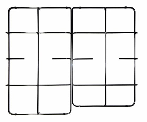 Hotpoint Ariston Indesit - Kit 2 griglie in ferro smaltato lucido nero C00074395 - C00074396 per cucina piano cottura 4 fuochi a gas - P0283/KIT
