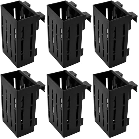 MEYAGOT Support de Plante d'Aquarium Avec Ventouse, Seau Et Crochet - Lot de 6 Pour Plantes Aquatiques