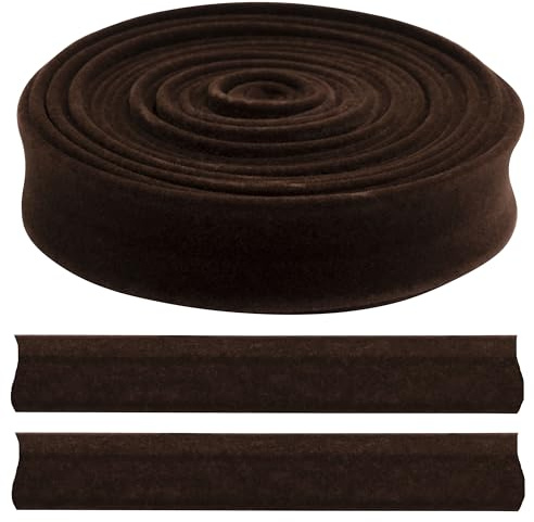 Aerzetix – C71938 – velourband, snedband, sammetsband, 3 meter x 18 mm, av viskos, 39 % bomull, 32 % och polyamid 29 % – sytt tyg – färg brun