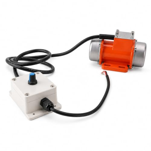 Vibrationsmotor 12V 50W Rüttelmotor Bürstenloser Gleichstrommotor 4000 U/min Einstellbare Geschwindigkeit IP65 für Betonrüttler Rütteltisch