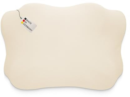 Dukal | Bezug passend für Glückstoff (Ergo) Orthopädisches Kissen | Zibroges Nackenkissen | DONAMA Memory Foam Kissen | 100% Baumwolle | Farbe: Natur