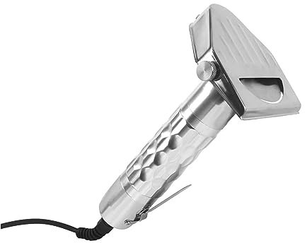 Commercial Electric Shawarma Doner Kebab Knife Trimmer Machine with 2 Blades & Holder, 0~6mm Thickness - Perfect for restaurants and food trucks!