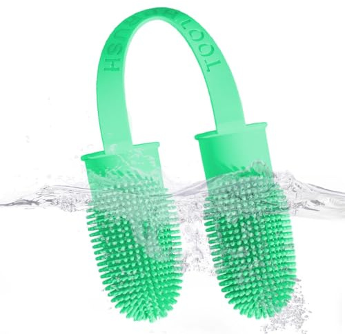 Yongany Spazzolino da denti per cani e gatti, riutilizzabile, in silicone, pulizia dei denti a 360 gradi, per cani e gatti di piccola e grande taglia, blu ciano