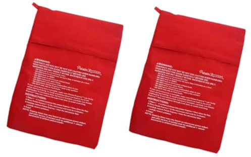 Qianly Bolsa Microondas para Patatas Bolsa para Bolsa Asar Boniatos Reutilizable Fabricada en Poliéster Algodón Adecuada para Microondas Hogar Cocina, tal como se describe, M