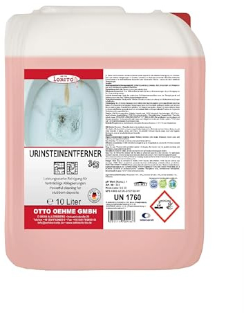 Lorito Urinsteinentferner extra stark 10L | Kraftvoller Profi WC-Reiniger, entfernt mühelos hartnäckigen Urin- & Kalkstein, tiefenwirksame Sauberkeit, hygienisch frisch