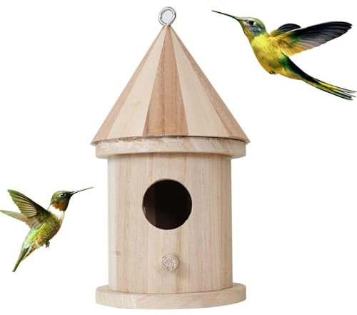 Casetta Per Uccelli In Legno, Casetta Per Uccellini Da Esterno, nidos Per Uccelli Decorativo Da Appendere, Casetta Per Uccelli Selvatici Da Esterno, nidos Uccellini Da Esterno Da Appendere