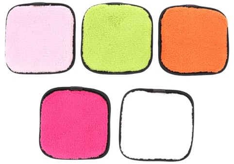 WRITWAA 5 Stück Makeup Entfernen Schwämme Rechteckige Waschschwämme Zufälligen Farben Weiche Reinigungsschwämme für Sanfte Gesichtsreinigung und Abschminken Zufällige Farbe