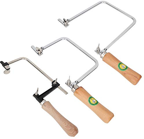 AKLOSIPY 3st Bärbar U-formad Bågfil för Smycketillverkning, Gör-det-själv-projekt och Hantverksskärverktyg med Ergonomiskt Handtag