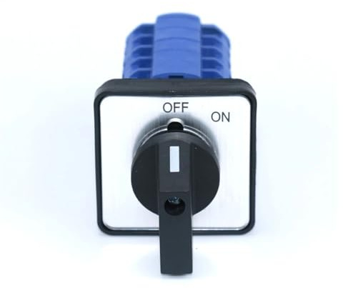 Interruttore a camme rotante OFF-ON a 2 posizioni con blocco 440 V 20 A Interruttore di controllo 'alimentazione industriale Interruttore di commutazione a 20 pin(64X64Panel)