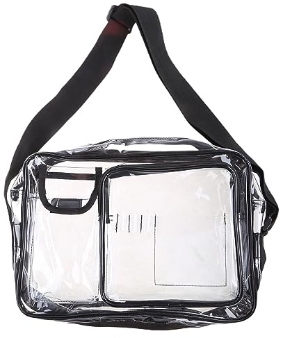 Gissroys 35 cm antistatisk transparent renrum verktygsväska med dragkedja PVC för axel crossbody pack arbetsväska verktygsväska