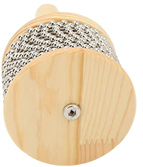 TARSHYRY Cabasa Portatile in Legno con Perline in Acciaio, Giocattolo Musicale Educativo Portatile per Bambini (Kabasa medio)