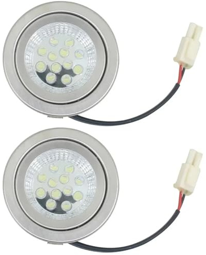Takingup Rv Led Lights Interior 12V, 2Pcs 3W 24V Cooker Range Hood Light Bulbs with EL Connector - Energy Saving Kitchen Cooker Bulbs Replacement