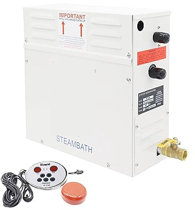 Saunaöfen, 6KW Dampfmaschine Haushaltsdampferzeur, Saunaraum Trockenstromofen Nassdampfdampfer Digitaler Controller ST-60(6kw)