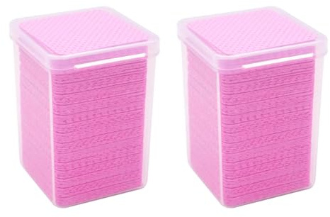 GANAZONO Tampons Dissolvant pour Vernis à Ongles Dégraissant Ongles, Lingettes Non Pelucheuses en Tissu Non Tissé, 400 Pièces, Salon
