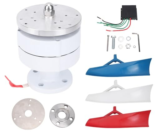 Kit turbina eolica verticale da 300 W Generatore eolico portatile a magnete permanente a spirale con controller