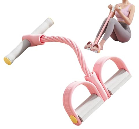 Banda de resistencia para pedal, entrenamiento de fitness, dispositivo de banda elástica, ejercicio de cuerpo entero, mango ergonómico, construcción de tensión, concepto de activación muscular para