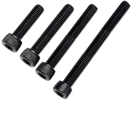 Boulon M7 à pas fin de 1.0mm, entièrement fileté, Long de 15mm à 400mm, Grade 12.9, 5 pièces(M7x50mm 5pcs)