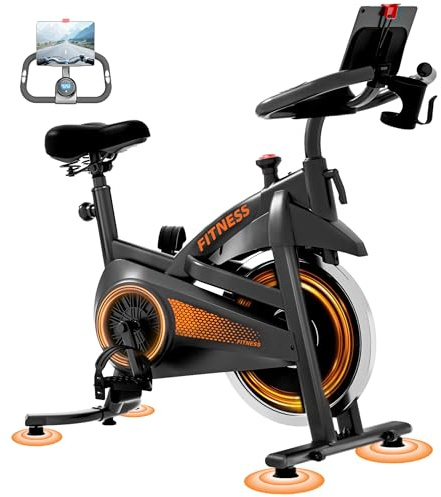 LONTEK vélo d'appartement pliable, vélo d'appartement connecté