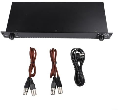 Zilimontt 31-Band Graphic Digital Equalizer with For DSP| Noise Gate & LED Display| 1U Rack Mount Audio Analyzer for Home KTV Studio| TRS/For RCA/XLR Inputs|