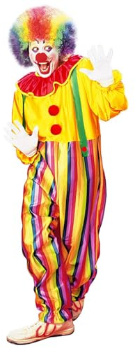 W WIDMANN MILANO Party Fashion - Disfraz de payaso de circo para adultos | Conjunto colorido para mujer y hombre, disfraz para Carnaval, fiesta temática de circo