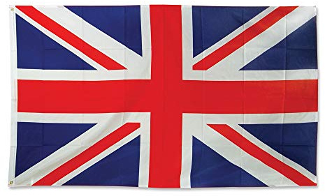 Bristol Novelty Drapeau Union Jack PG013 - Blanc, Rouge et Bleu - 1 pièce - 12,7 x 7,6 cm