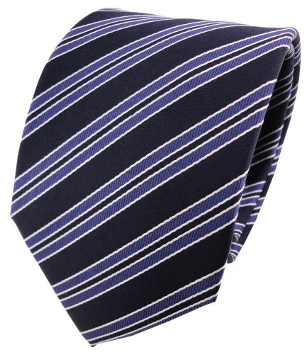 TigerTie Designer Seidenkrawatte in gestreift