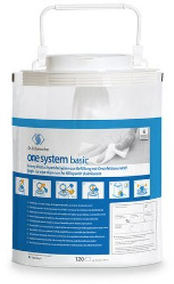 ONE SYSTEM BASIC, Einweg-Vliestuchspendersystem, befüllt,1St
