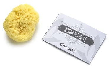 MADALU Menstruationsschwamm aus natürlichem Meeresschwamm Größe L. Der Meeresschwamm ist sehr saugfähig und kann auch während des Geschlechtsverkehrs verwendet werden.