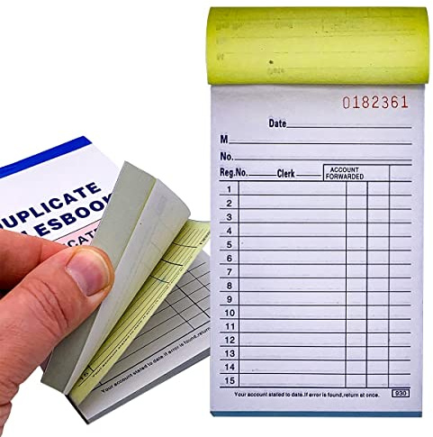 Online Best Service 20 Pack Lot Sales Book Order Receipt Invoice Carbonless Copy 50 Sets 3.5 X 5.5