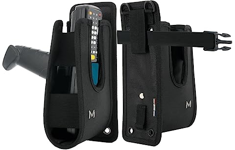 MOBILIS Holster für pistolenähnliches Eingabeterminal | Holster/Etui mit Griff - Gürtel & Oberschenkelumfang - Größe M (Maximale Gerätegröße 24 x 9 x 7 cm)