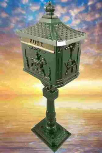 Directachat56 BOÎTE AUX Lettres, Antique, en Fonte D'ALUMINIUM, Vert
