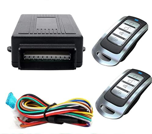 Dispositivo di allarme antifurto per auto, allarme localizzato remoto Riloer 60-100 metri, con scatola di controllo + 2 telecomandi di chiusura centralizzata dell'auto sostitutivi